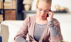 woman on the phone