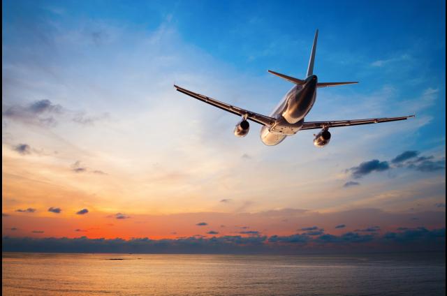 airplane in sky