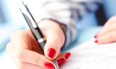 woman writing